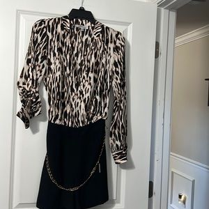 NWTS Jennifer Lopez animal print romper size 2